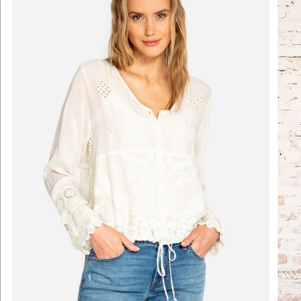 Johnny Was Button Down top!